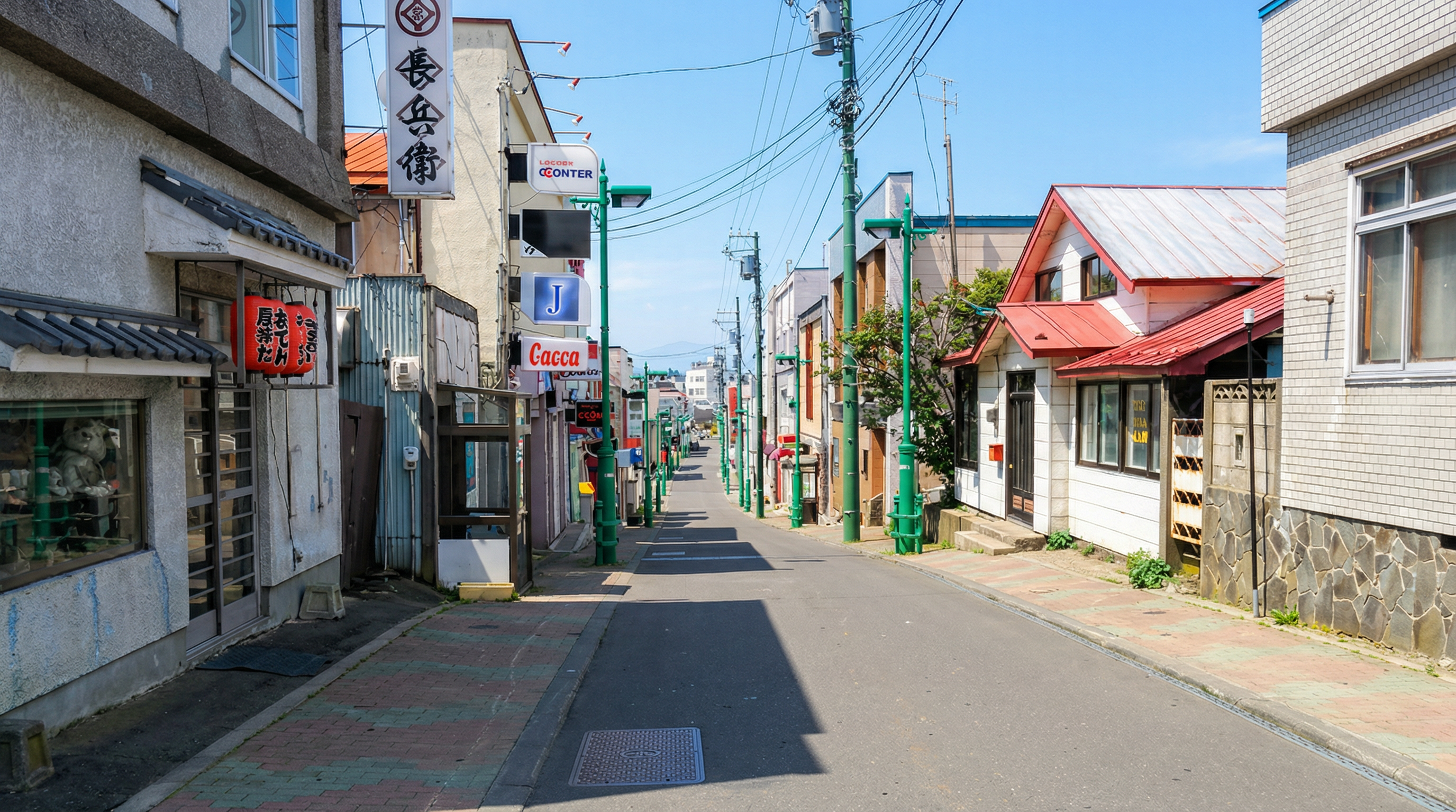 北海道根室市の街並み